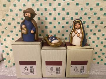 Presepe Thun sacra famiglia blu