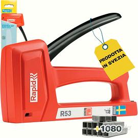 Rapid Graffatrice Manuale con 1080 Graffe, Rosso