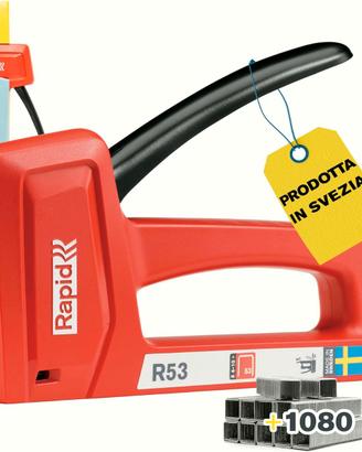 Rapid Graffatrice Manuale con 1080 Graffe, Rosso