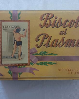 scatola latta vintage plasmon