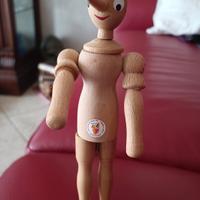 Pinocchio in legno  25 volto dipinto