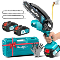 Mini Motosega a Batteria 8000mAh, 900W 6 Pollici