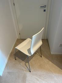 Sedia in legno bianca