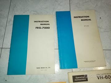 manuali radio ricevitori