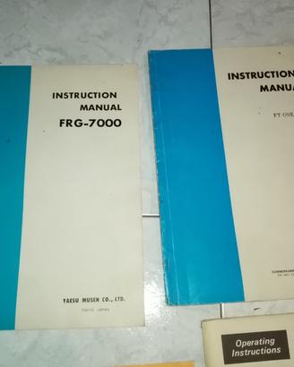 manuali radio ricevitori