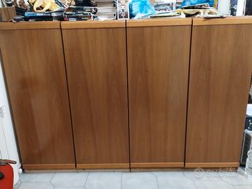 armadio guardaroba basso 4 ante 