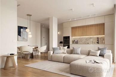 Elegante trilocale di nuova realizzazione con giar