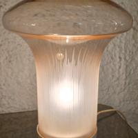 Lampada da tavolo Venini mod. Boletus rosa anni 70