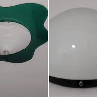 2 Plafoniere una plexiglass e una vetro