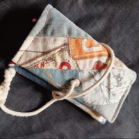 Portatabacco upcycling denim e tessuti riciclati