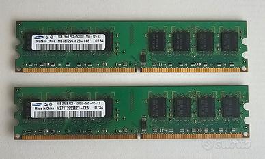 2 x Samsung RAM 1Gb DDR2-667