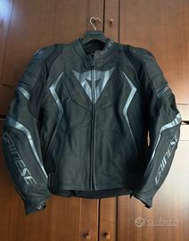 Giacca da moto dainese avro 4 di pelle nera