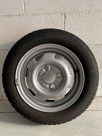 4 ruote complete da 13, cerchio acciaio