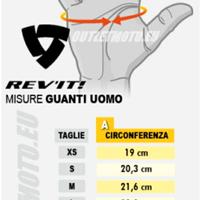 GUANTI MOTO PELLE TRAFORATA REVIT NUOVI