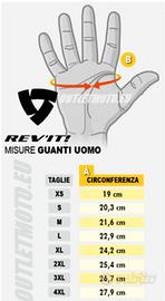 GUANTI MOTO PELLE TRAFORATA REVIT NUOVI