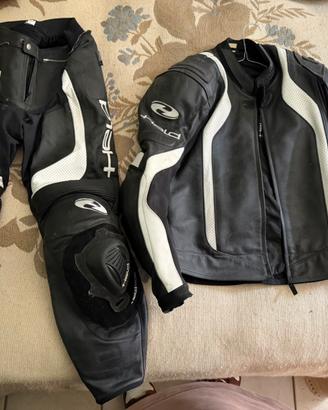 Tuta moto in pelle divisibile Held taglia 52