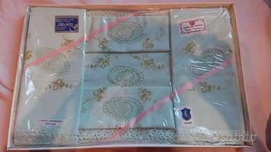Corredo/ completo epoca letto matrimoniale ricamat