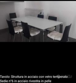 tavolo e sei sedie. per sposi, 