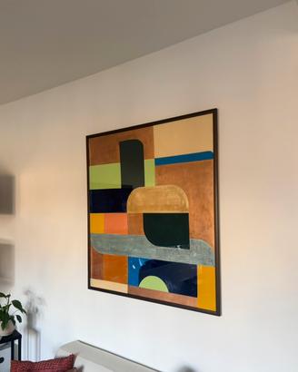 Quadro astratto acrilico grande - 105,5×115,5 cm