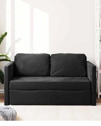 divano letto a 2 posti nero 