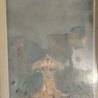 Raffaele Barscigliè La giostra, tela 50x70, cornic