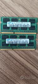 RAM DDR 3 coppia da 2GB - PC portatile 