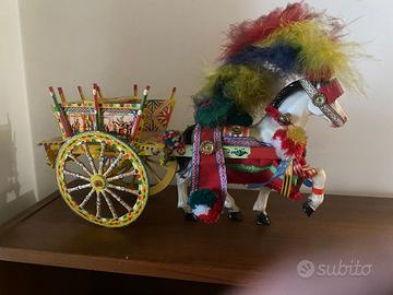 carretto siciliano vintage originale