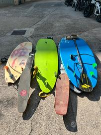 lotto: Surf-Sup-skate e accessori per trasporto.