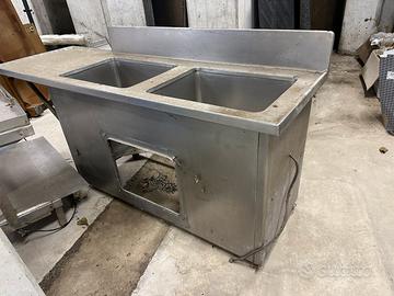 Lavandino in acciaio inox