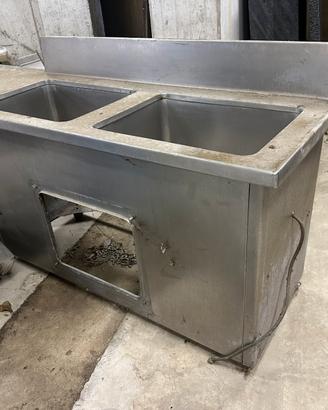 Lavandino in acciaio inox