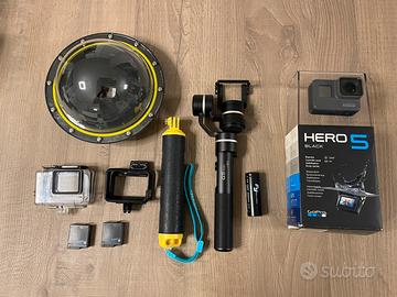 GoPro Hero 5 Black + stabilizzatore  Feiyutech G5