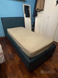Letto singolo con contenitore