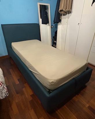 Letto singolo con contenitore