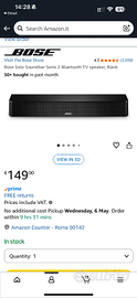 Bose Solo Soundbar – suono potente TV