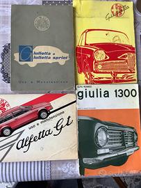 Libretti  manutenzione alfa romeo,fiat,Mercedes