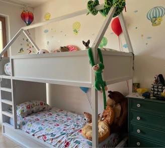 Letto a castello stile shabby
