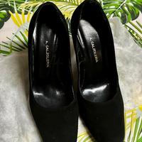 Scarpe tacco 9 artigianali made in Italy nere (34)