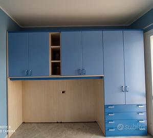 Armadio a ponte + comodino Colombini 