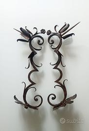 Coppia di Antiche torcere da muro