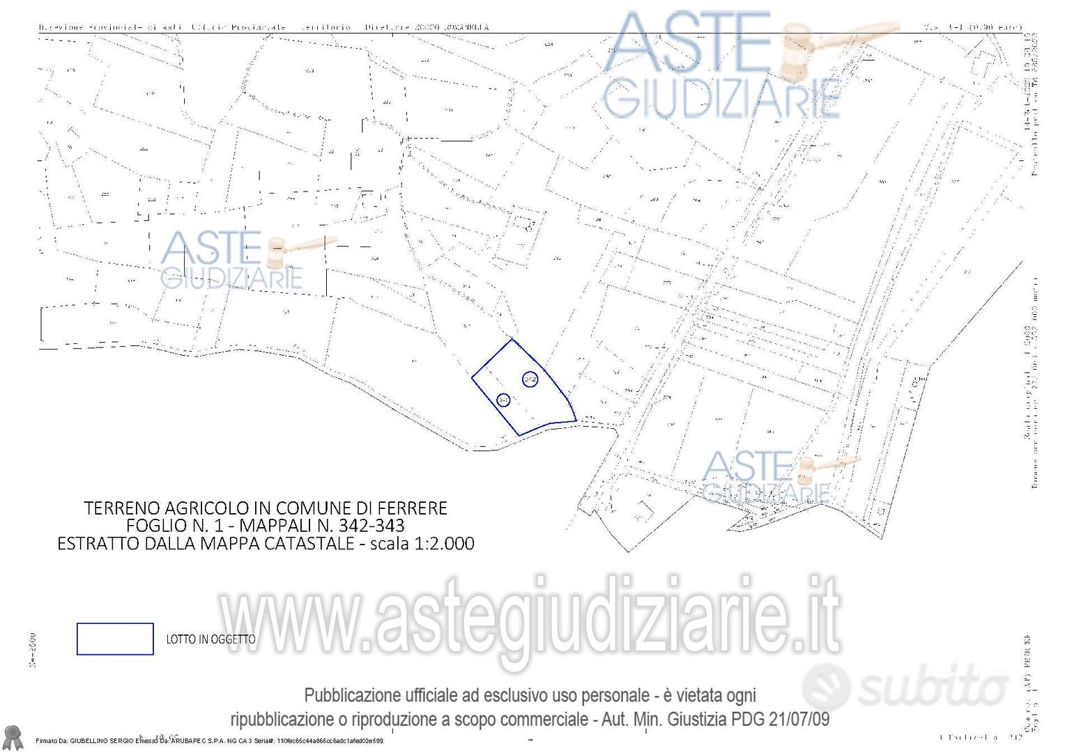 Terreno Agricolo Ferrere [A4342978] - Vista 3