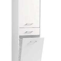 Mobile bianco  45x38x170h cm con portabiancheria