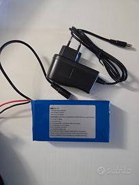 batteria litio 12v 10ah ALTA QUALITÀ italiana 