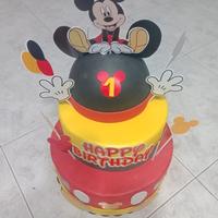torta scenografia di topolino 