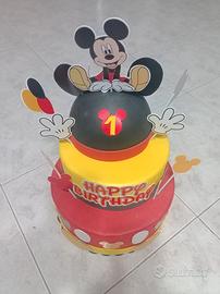 torta scenografia di topolino 