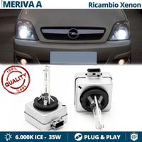 Lampadine Ricambio XENON per Opel Meriva D1S 6000K