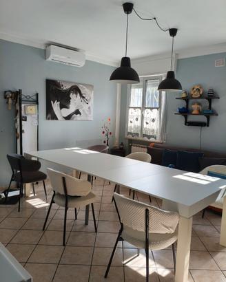 Tavolo console allungabile bianco 300 cm