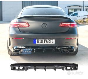 DIFFUSORE MERCEDES CLASSE E C238 16- AMG NERO LUCI