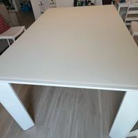 Tavolo ALTEA 140(200)x90 vetro bianco temperato
