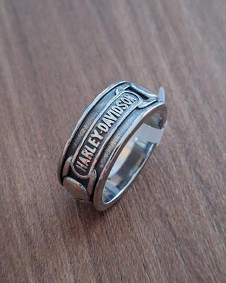 Anello harley davidson fedina acciaio 
