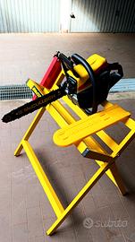 motosega professionale con banco taglio Mc Cullock